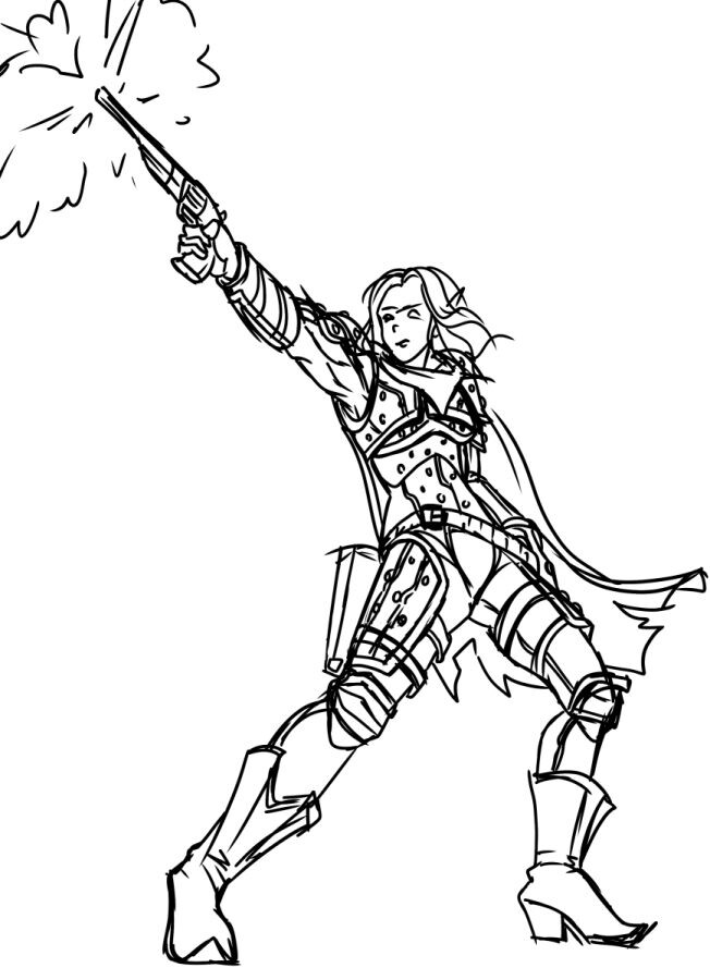 first rough sketch