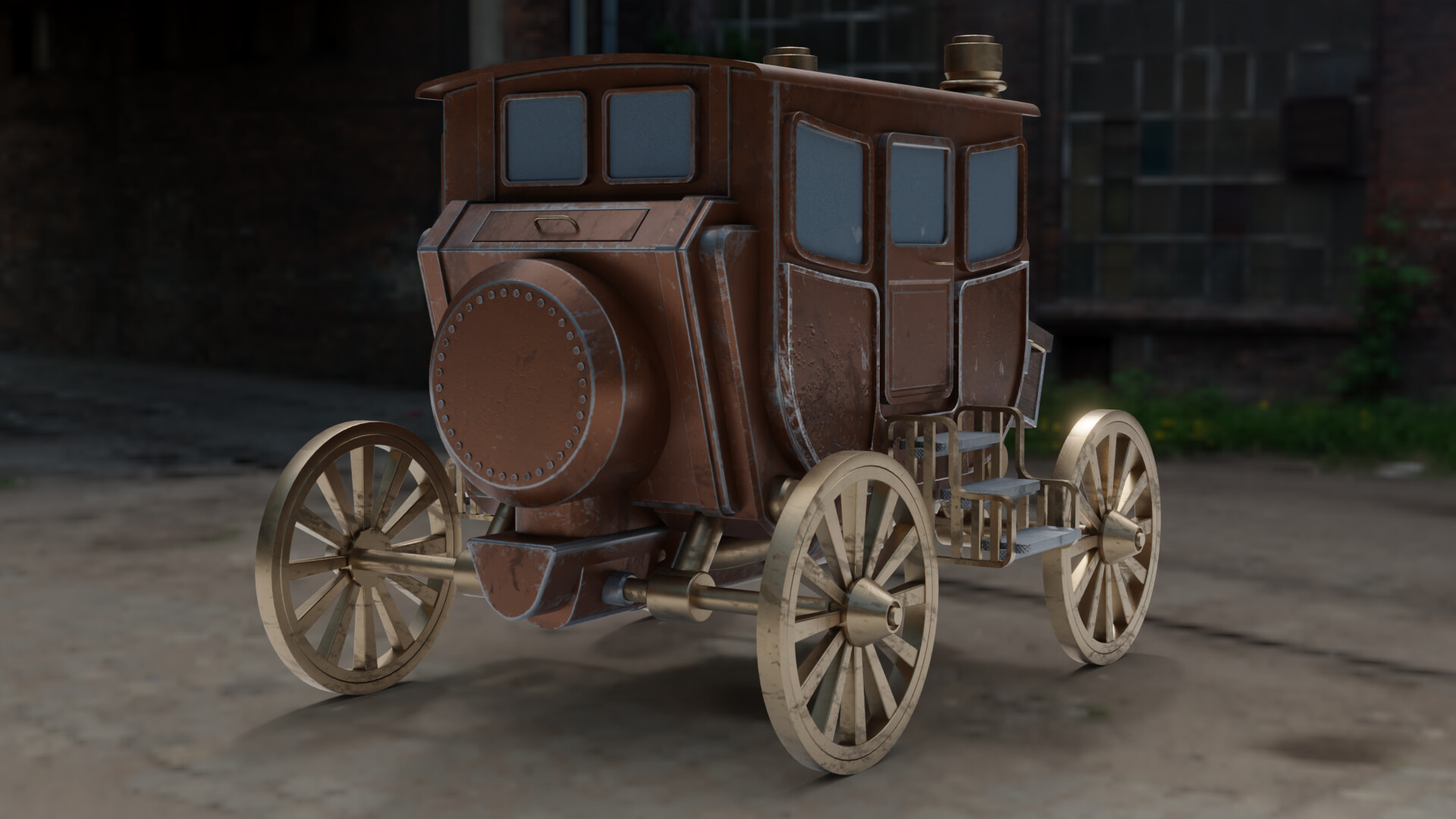 Designer Here Steampunk Wagon Concept