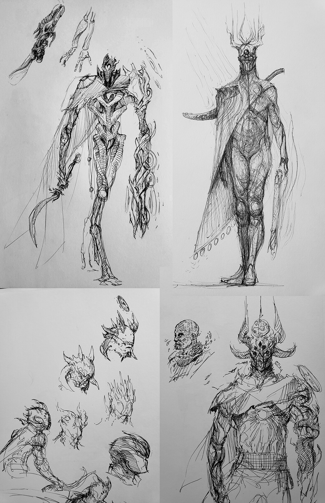 Some early pen sketches