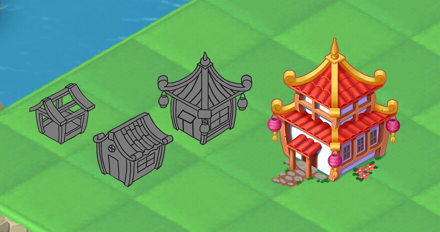 Lina Nesterovich Concept Of Mulan S House For Merge 3 Game Mulan (2020, сша, китай), imdb: concept of mulan s house for merge 3 game