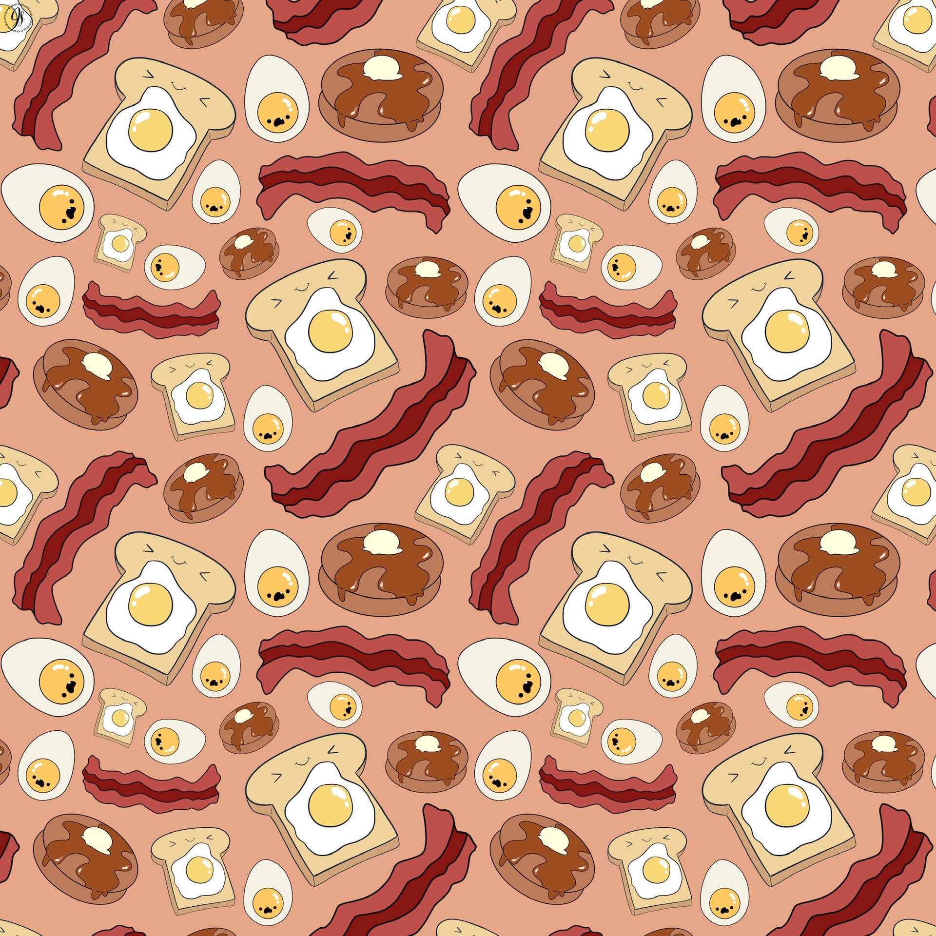 ArtStation - Breakfast Repeat Pattern small