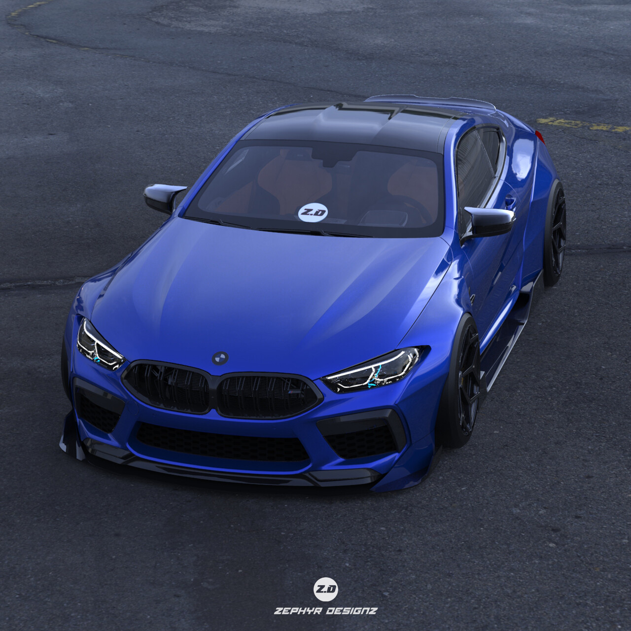 ArtStation - BMW M8 Competition Concept Widebody Render
