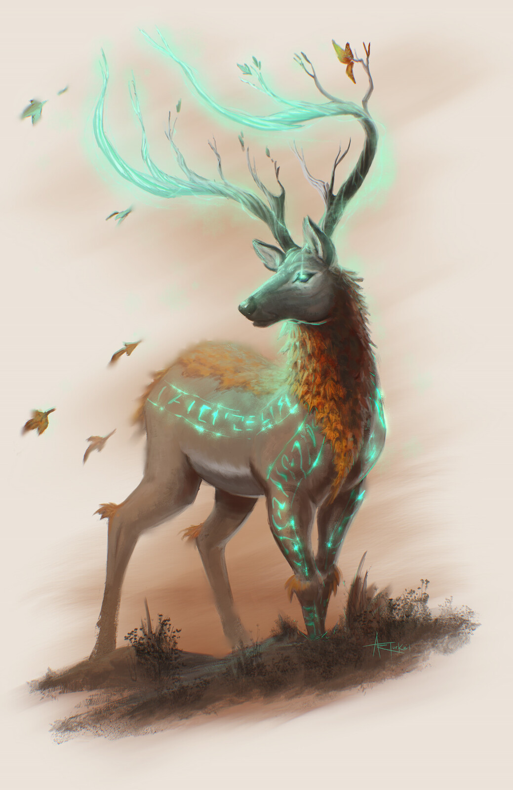The light version of a druid spirit animal.