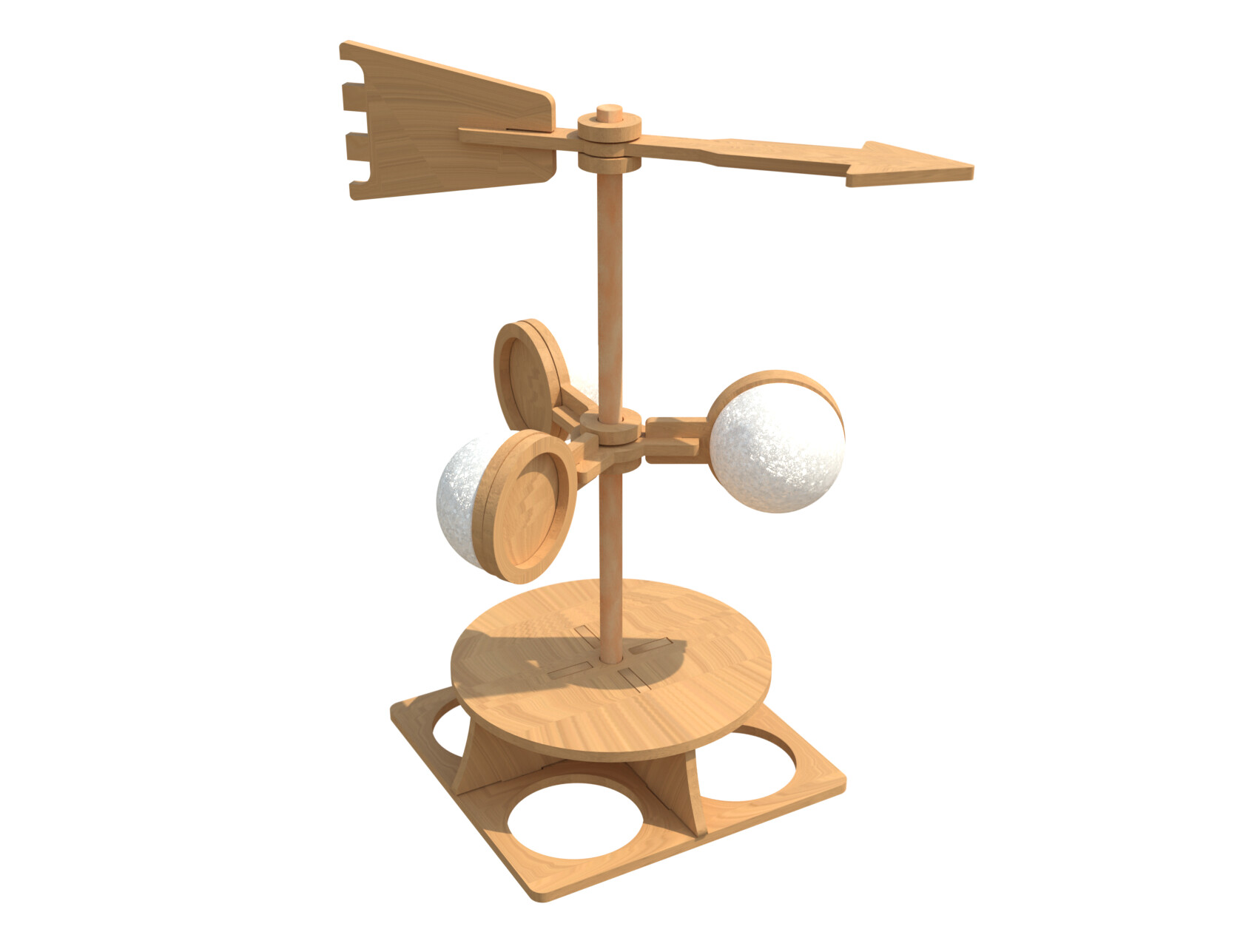 wooden weather station toy