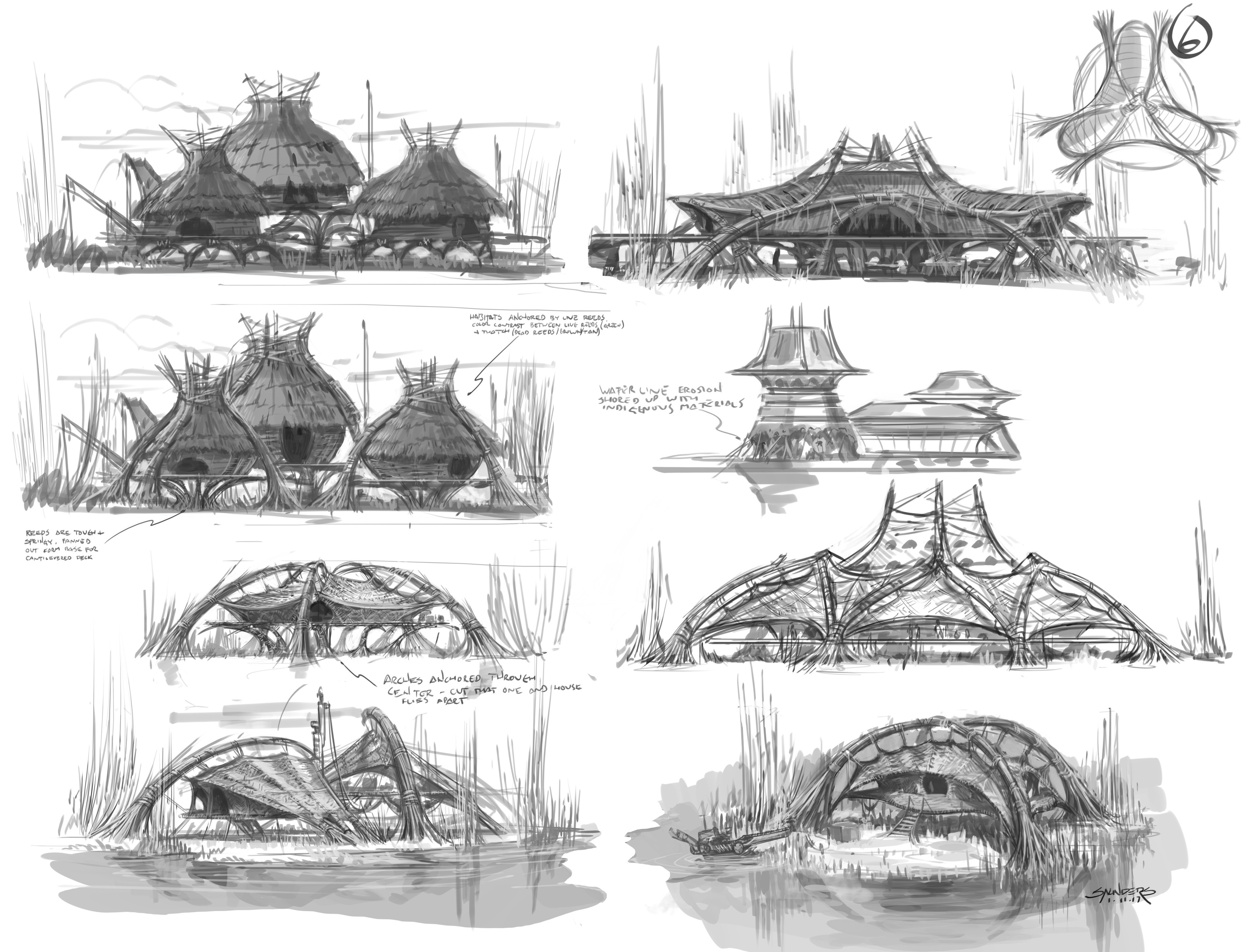 One of many pages of quick sketches for how the reed-based architecture might  work. 