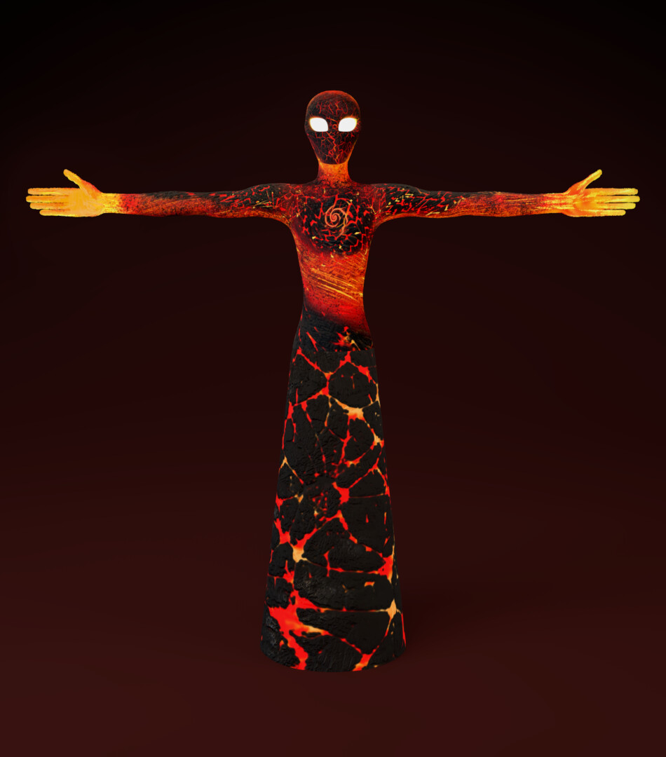 ArtStation - Lava Character inspired from Moana