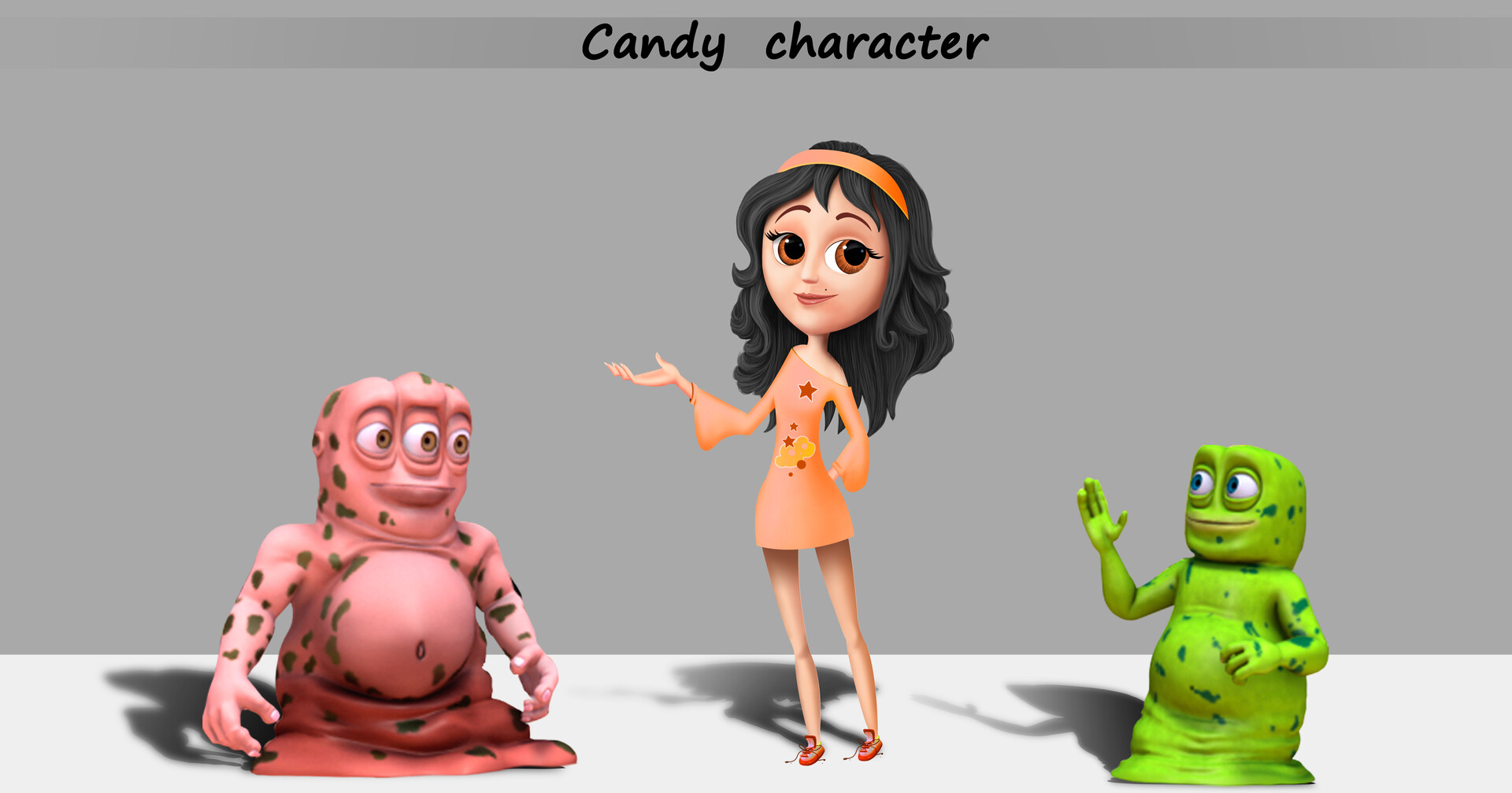 ArtStation - Candy girl Character Design For 9Xm