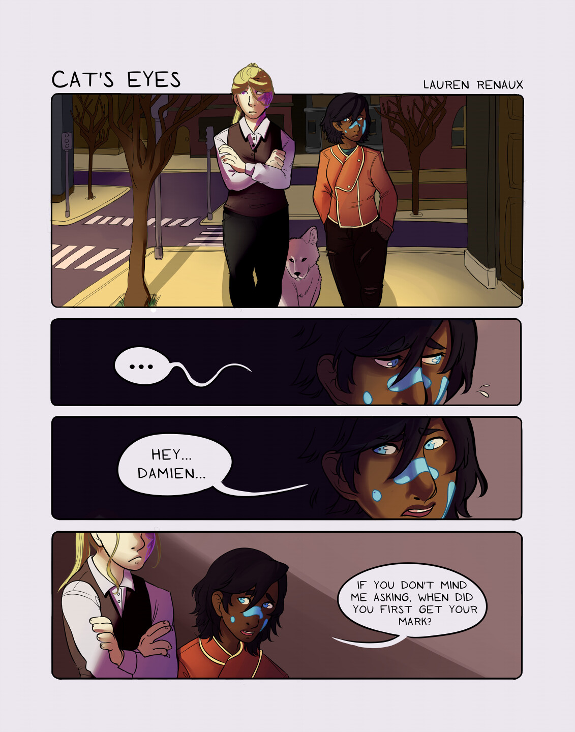 Artstation Cat S Eyes 10 Page Comic Lauren Renaux
