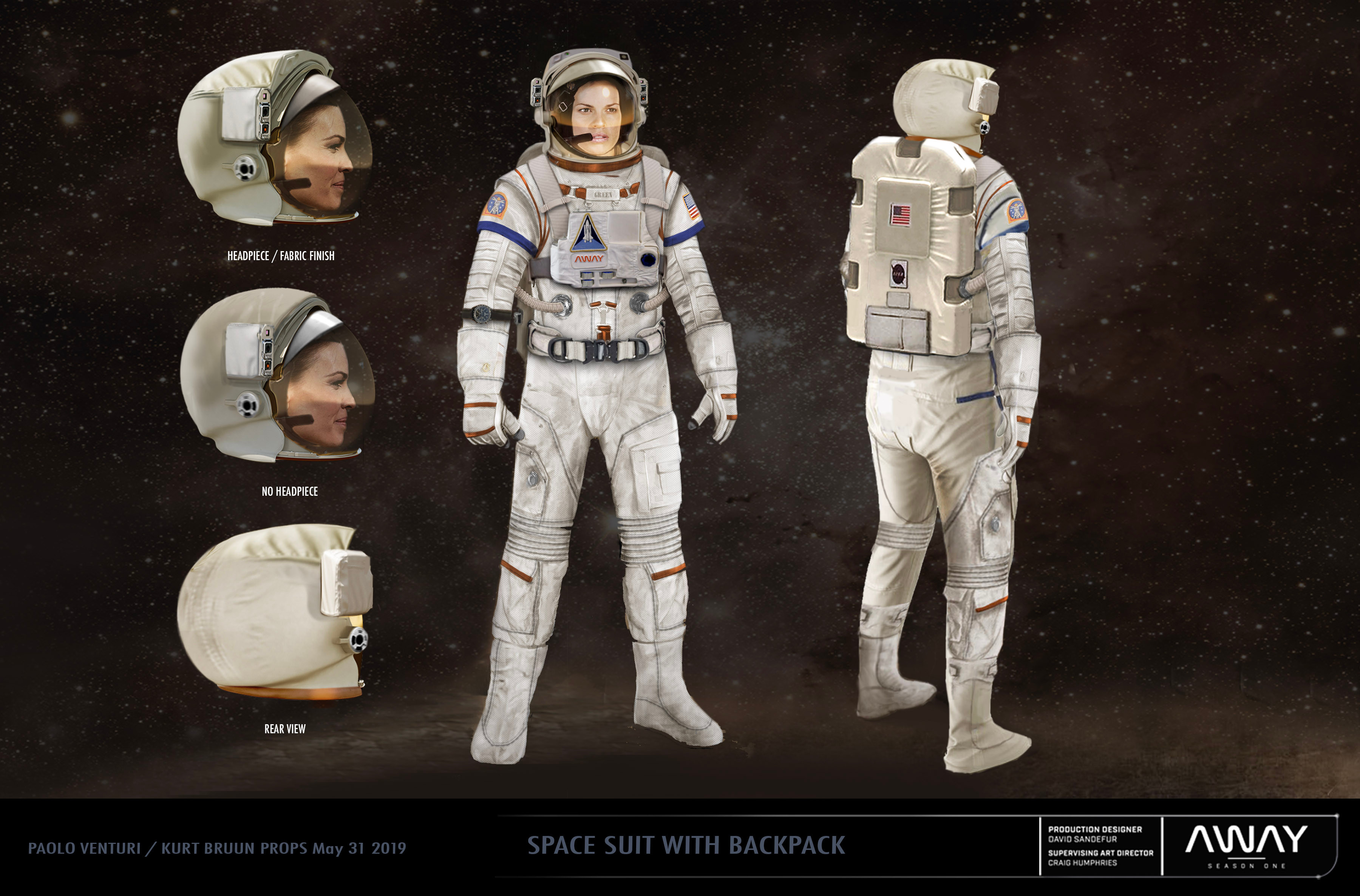 Away - Space Suit Helmets and Props