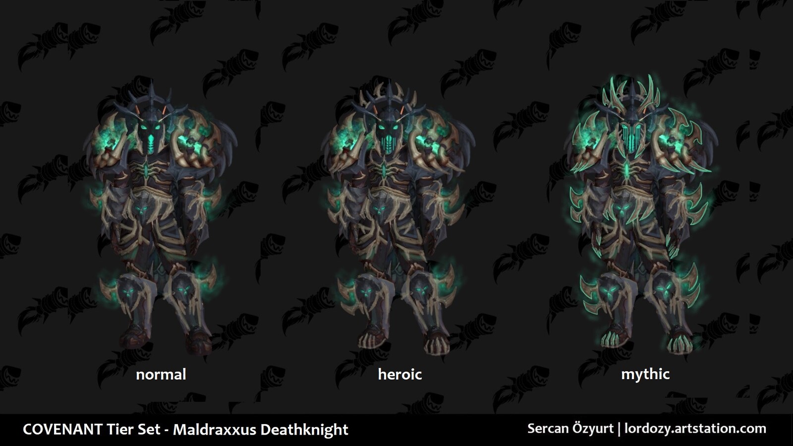 [Fan Concept] Tier Set Deathknight ''Bone Lord'' - World of Warcraft 