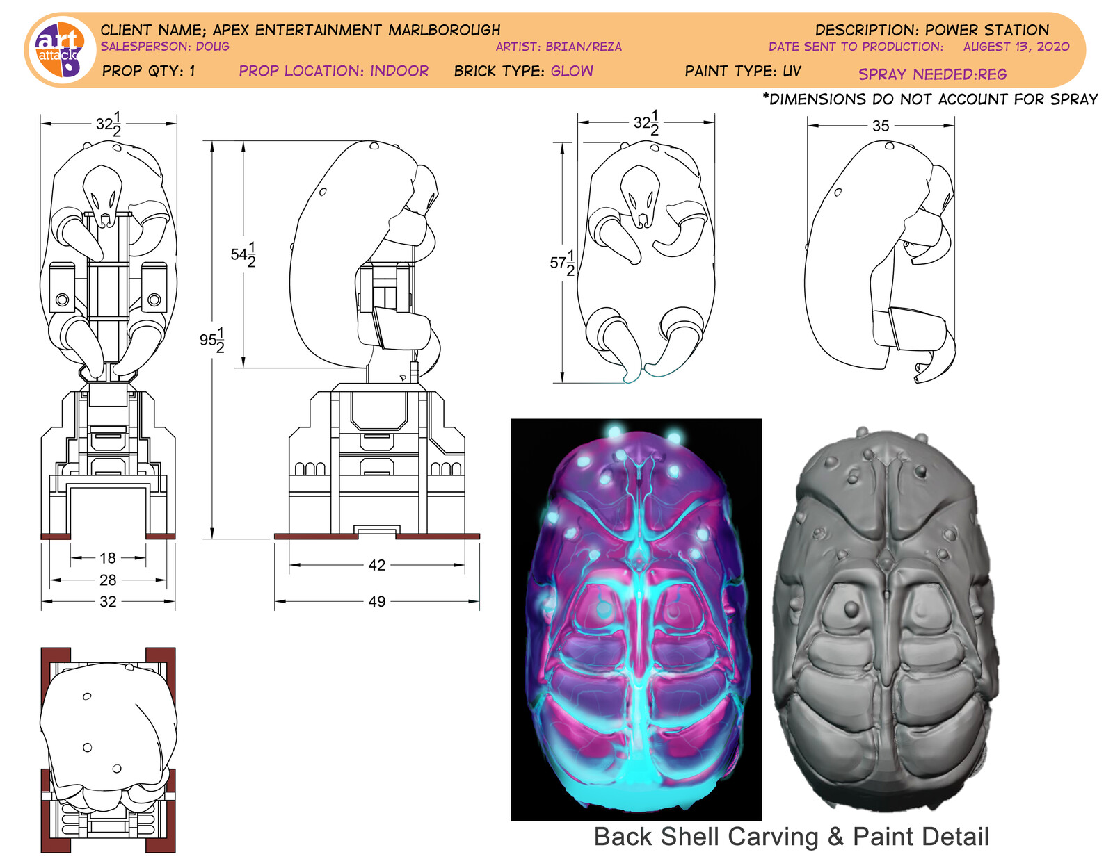 Working Drawing done for production