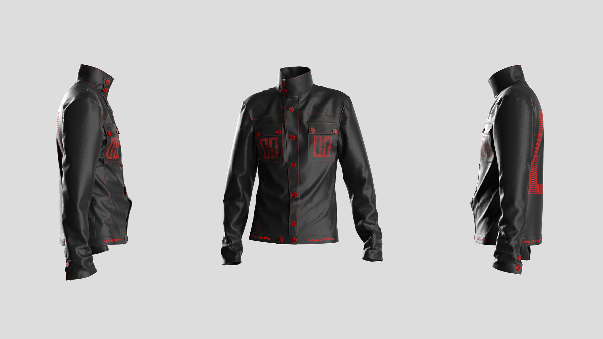 ArtStation - 3D Leather Jacket