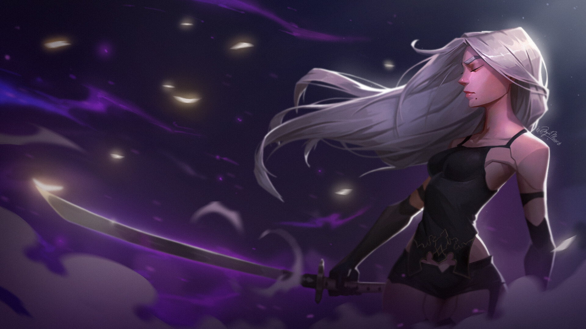 Angel Moonlight Nier Automata Fan Art A2