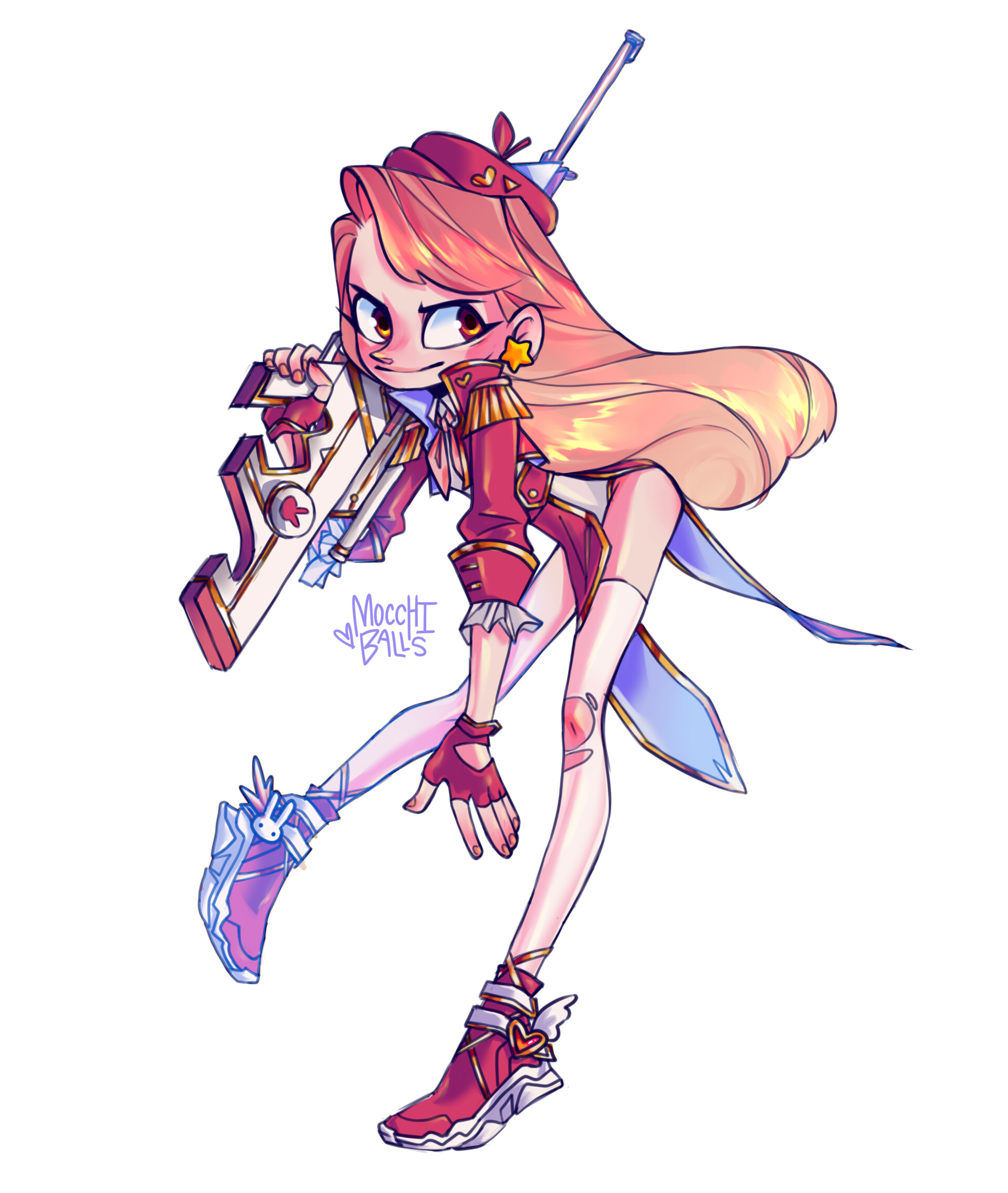 ArtStation Magical gun girl 1