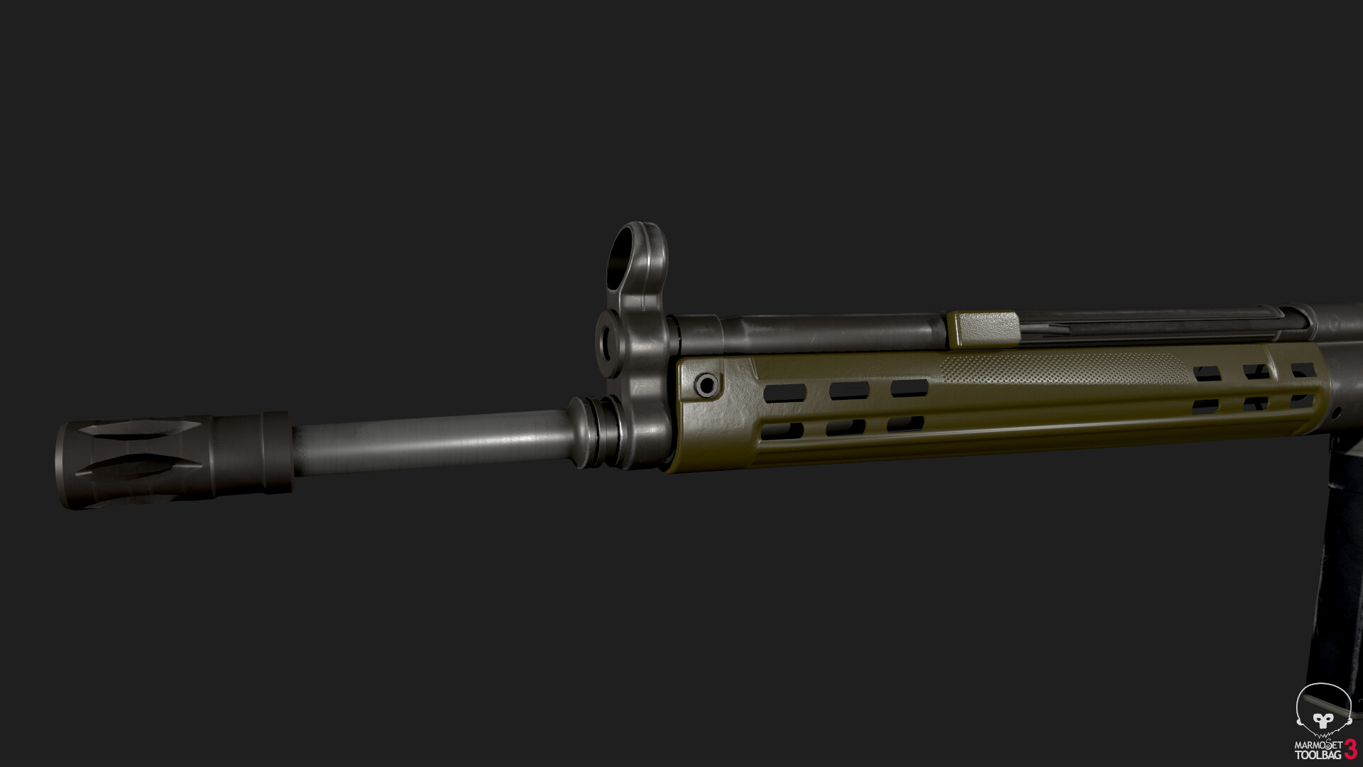 ArtStation - G3A3 Rifle