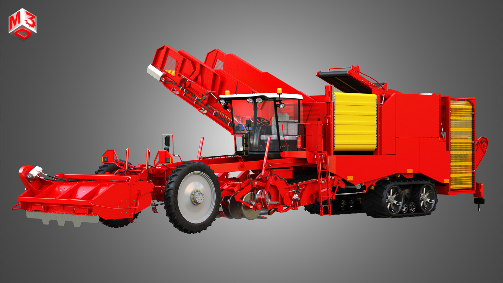 Varitron Potato Harvester 3D model