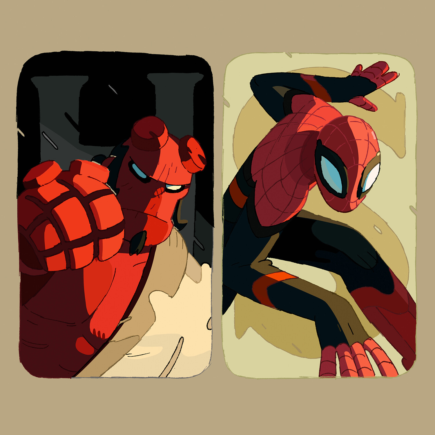 #Hellboy
#Spiderman