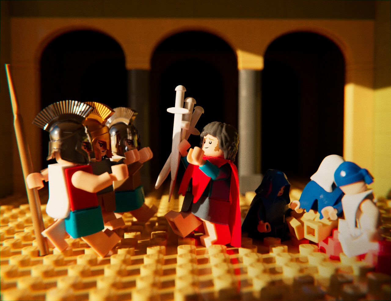 Artstation Le Serment Des Horaces Oldmastersjam Mathieu Staropoli