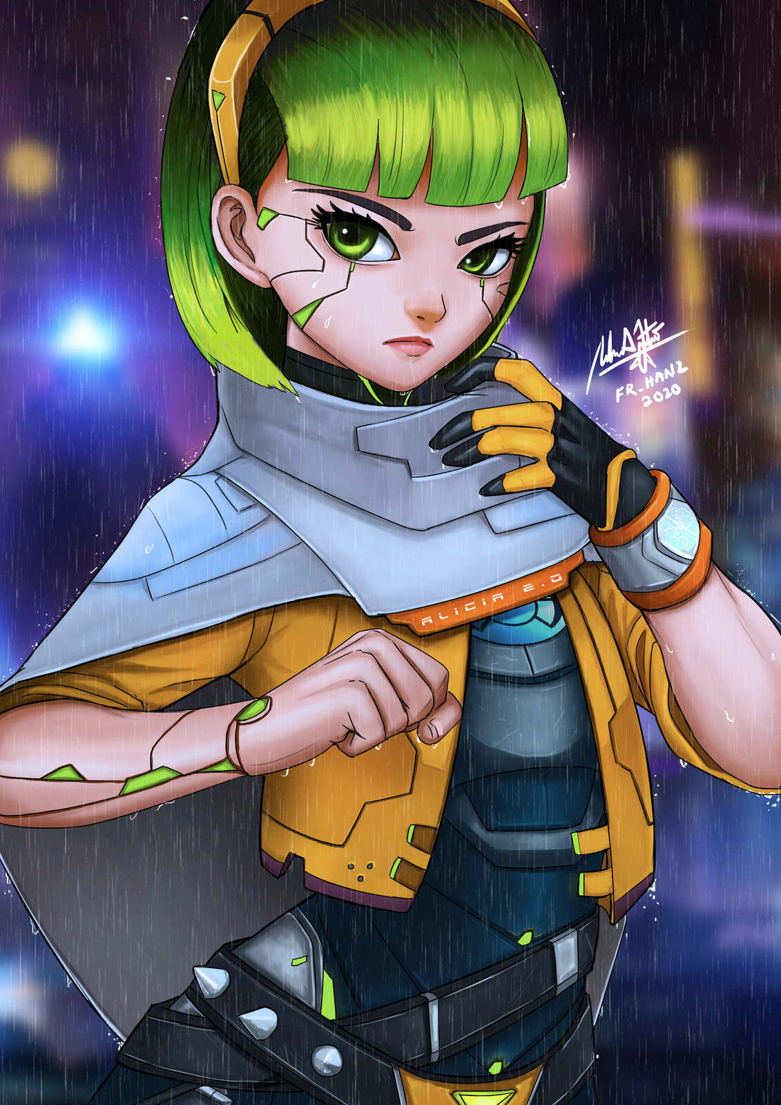 Artstation Ejen Alicia X Cyberpunk Muhammad Farhan