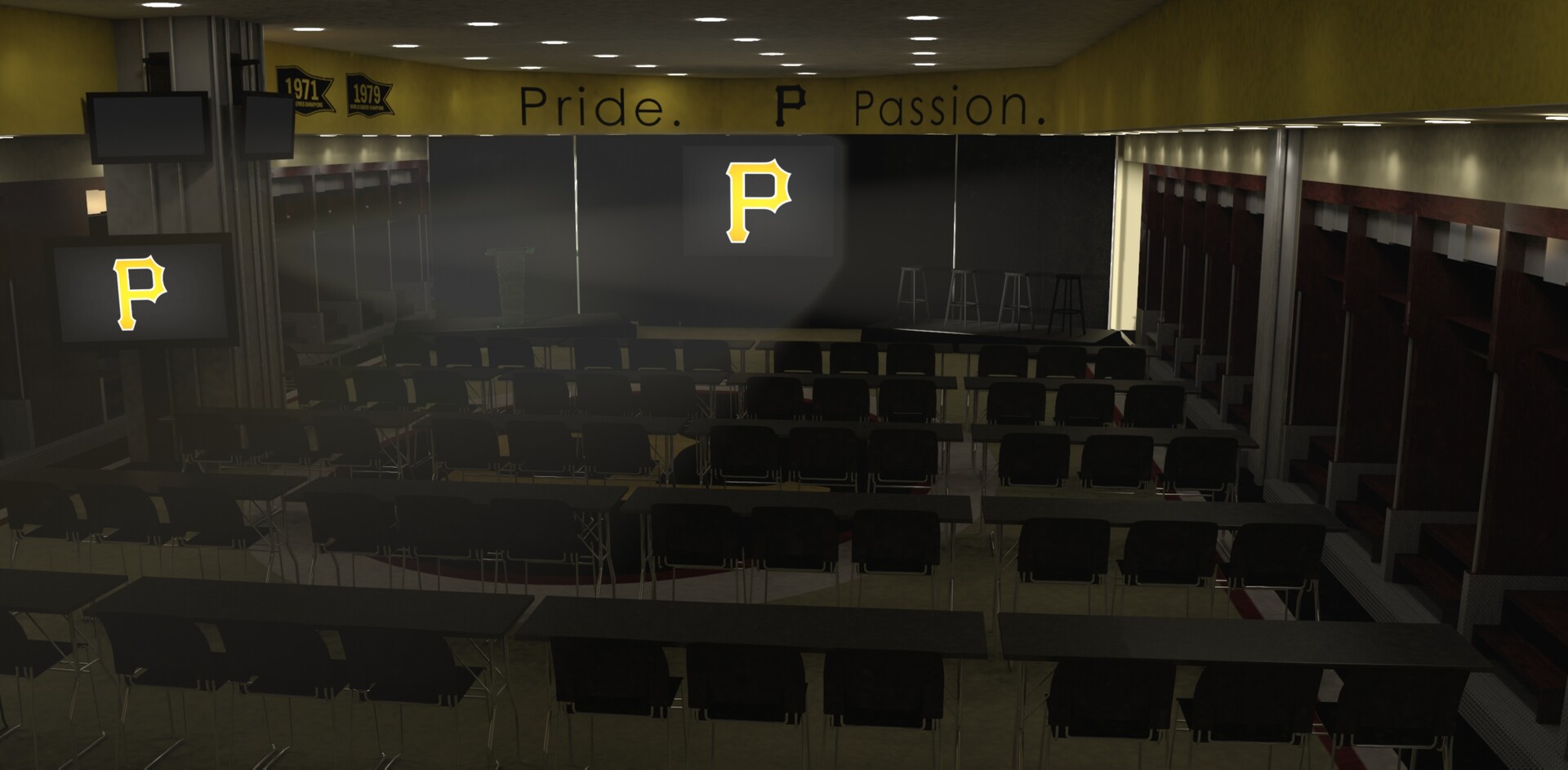 ArtStation Pittsburgh Pirates Locker Room