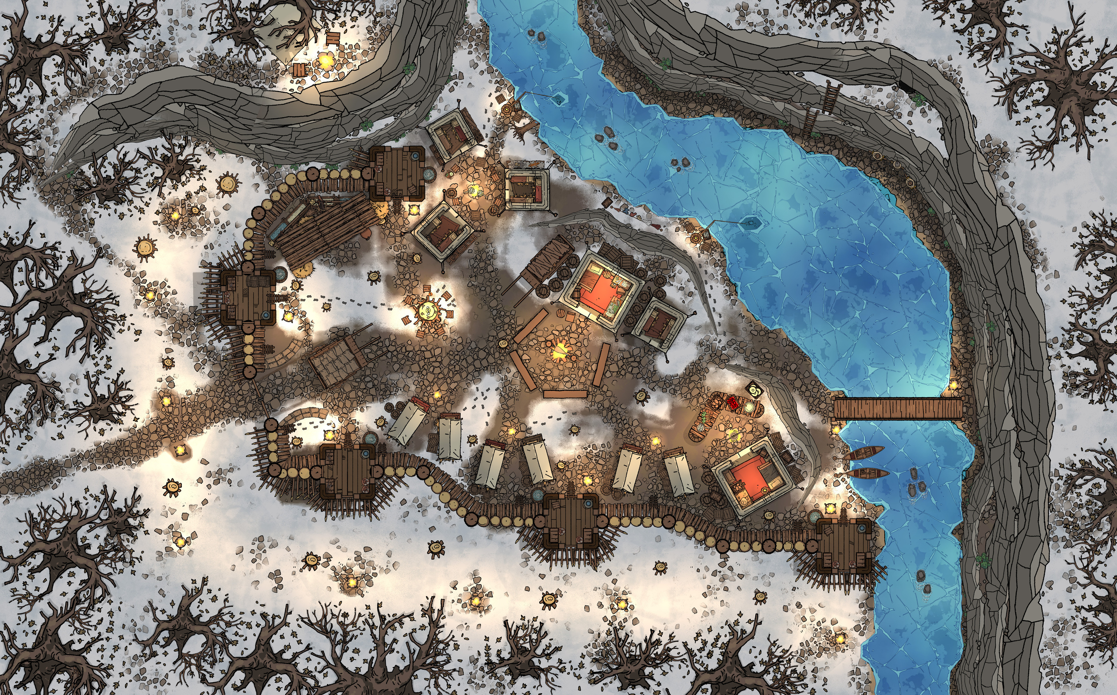 River Bandit Outpost in Winter