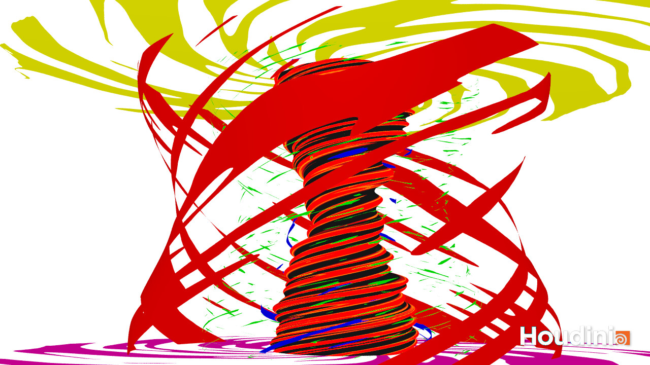 A color breakdown of all the moving pieces. The HDA opens up like this so that the artist can clearly see the individual pieces to control.