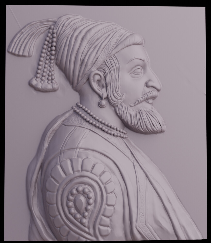 Artstation Shivaji Maharaj 3d Emboss Nileshkumar Sonkar भारतवर्ष के सबसे वीर योद्धाओं में शिवाजी महाराज का नाम सबसे पहले लिया जाता है| मराठा सरदार. shivaji maharaj 3d emboss nileshkumar