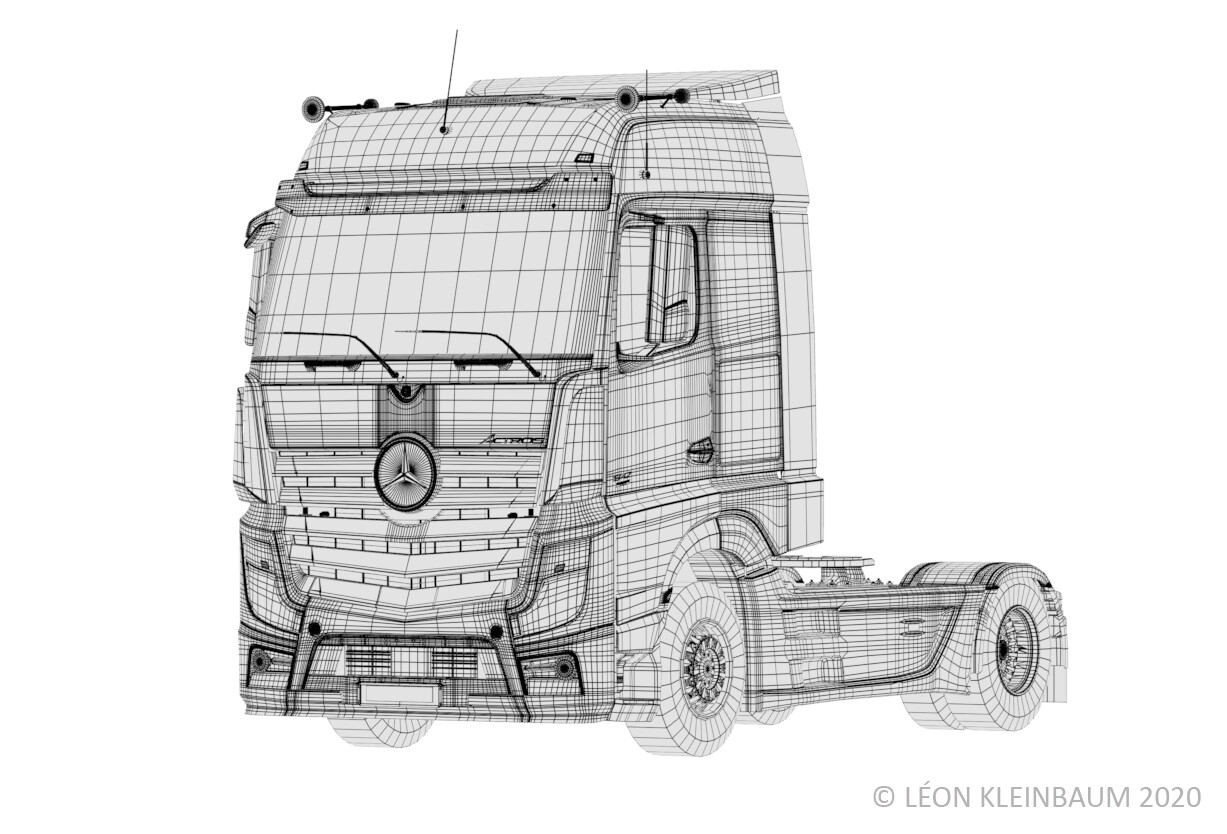 highRes Wireframe Polycount: 346 147
