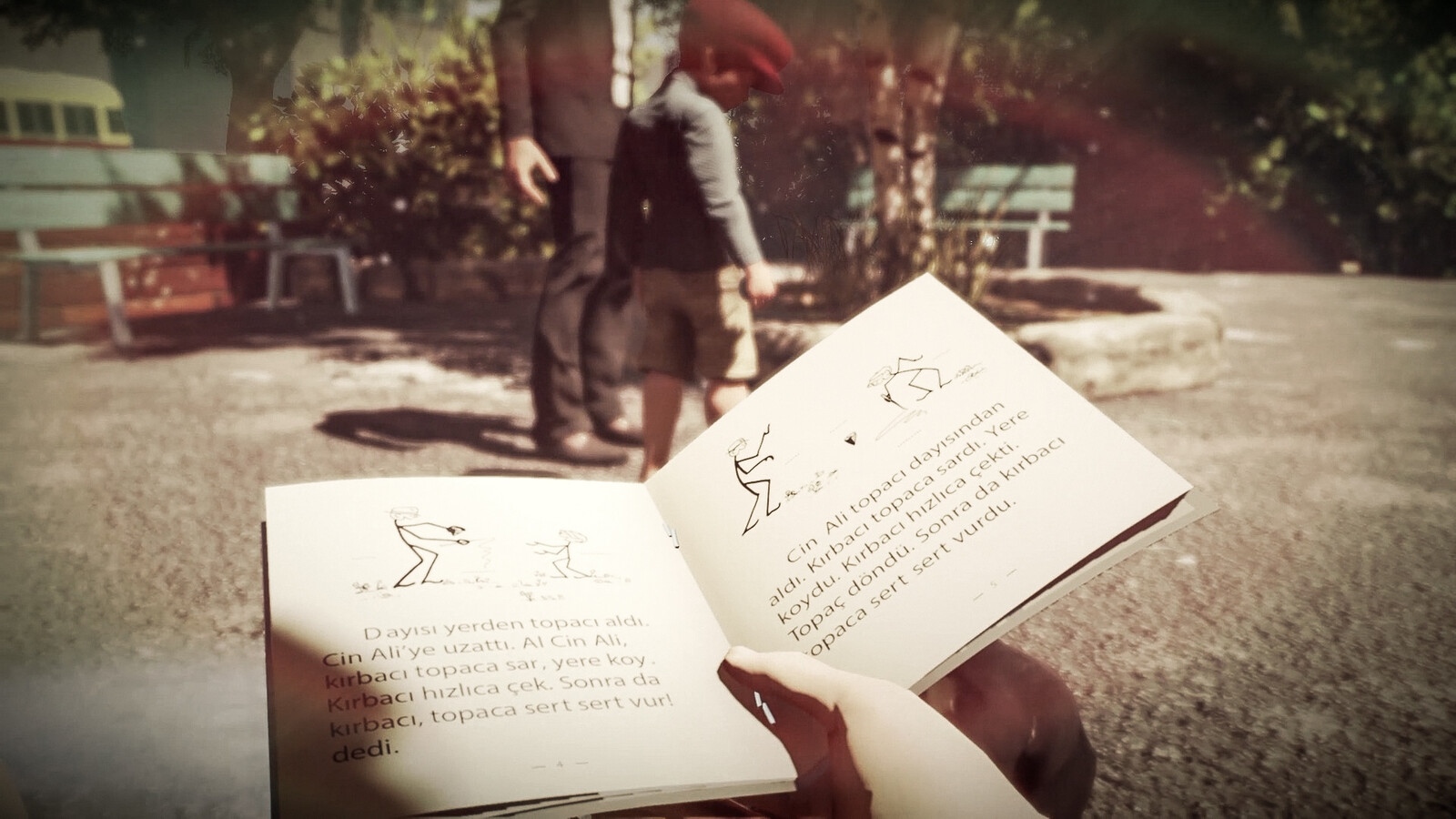 I tried to establish a connection between the book and animation by placing the related pages from the book into the animation.