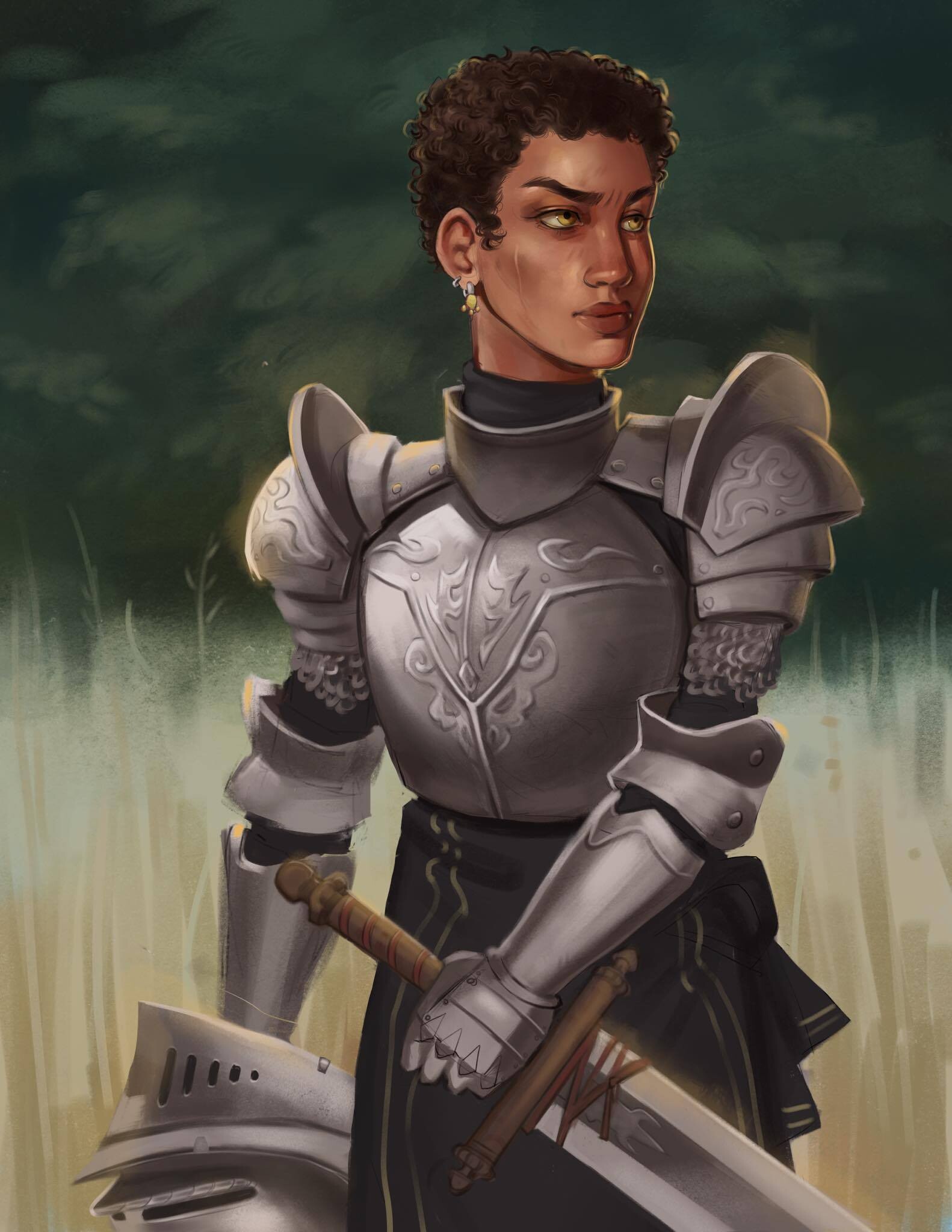 ArtStation Knight lady