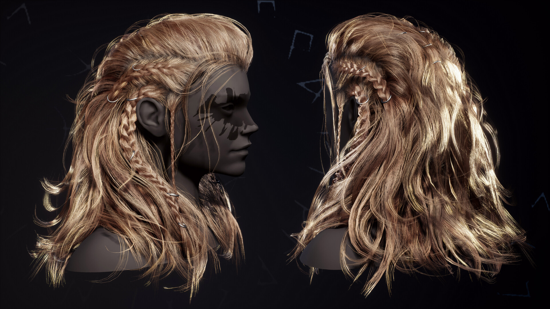 А46 Studio - Viking Woman Hairstyle