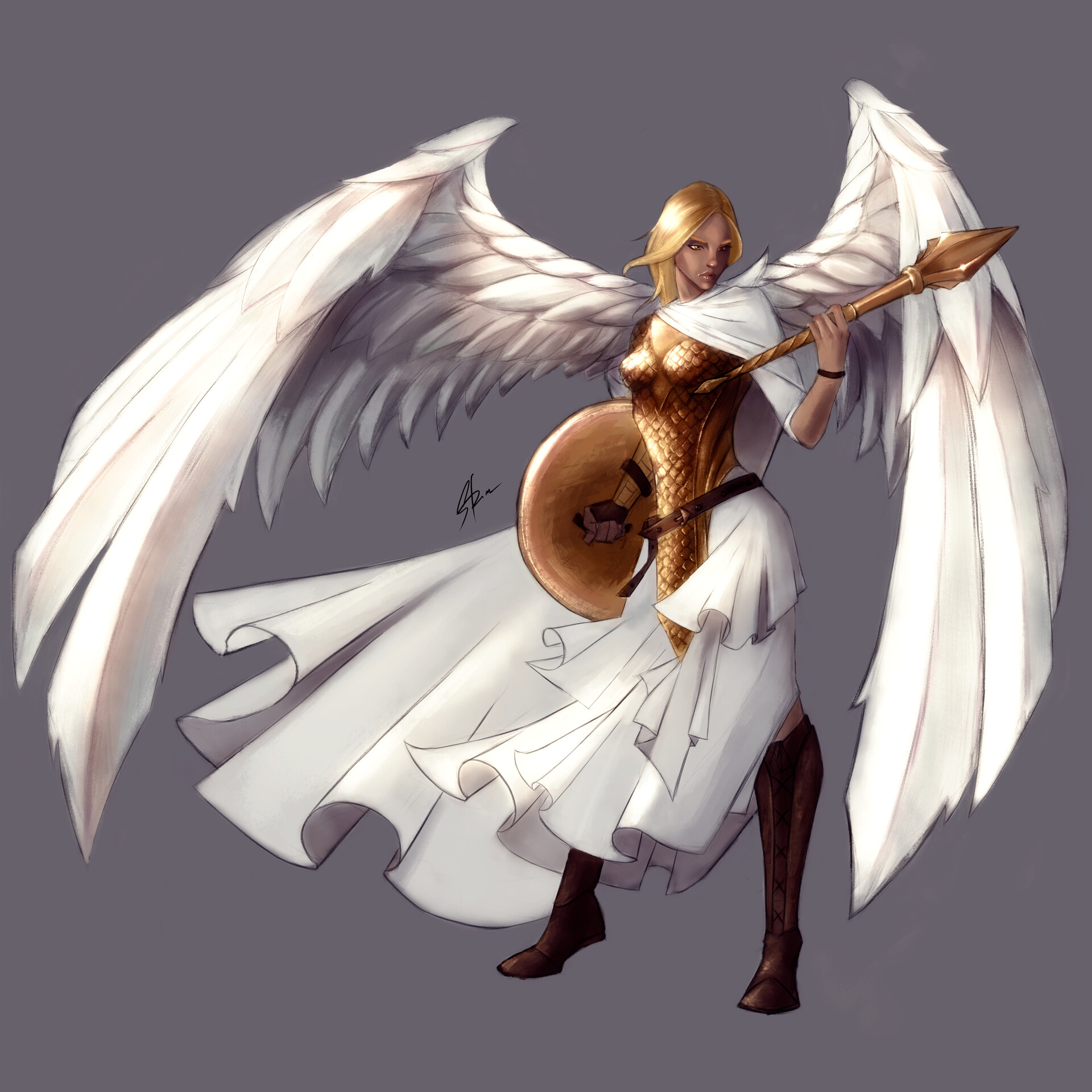 ArtStation Creating D&D Characters Aasimar Cleric