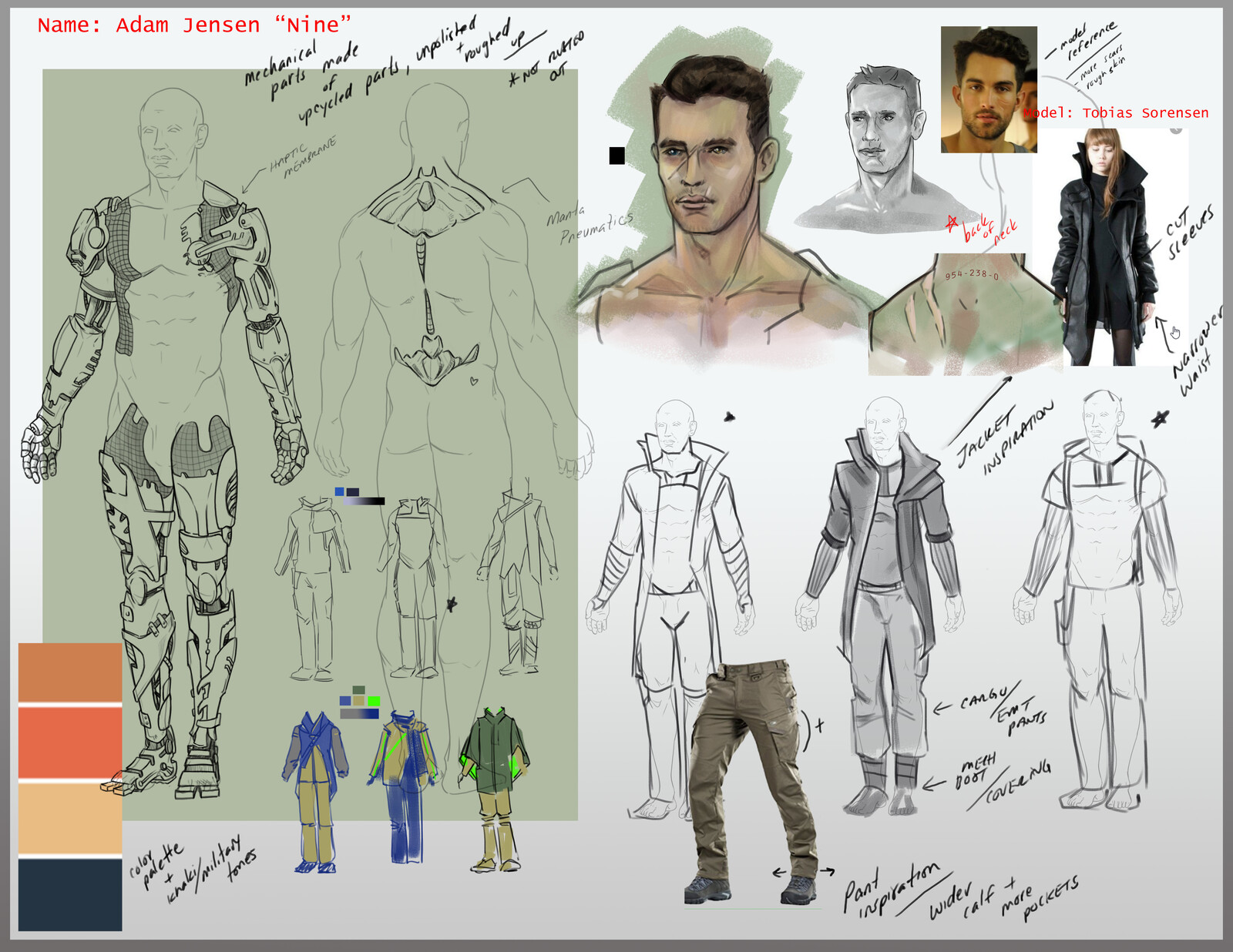 Original Character Concept - Design Board