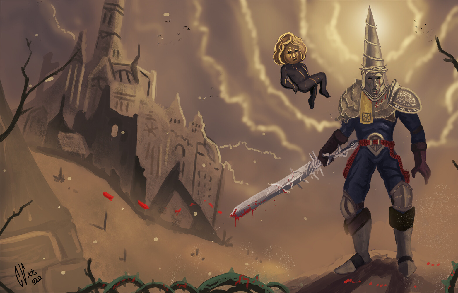 Картина с быком blasphemous