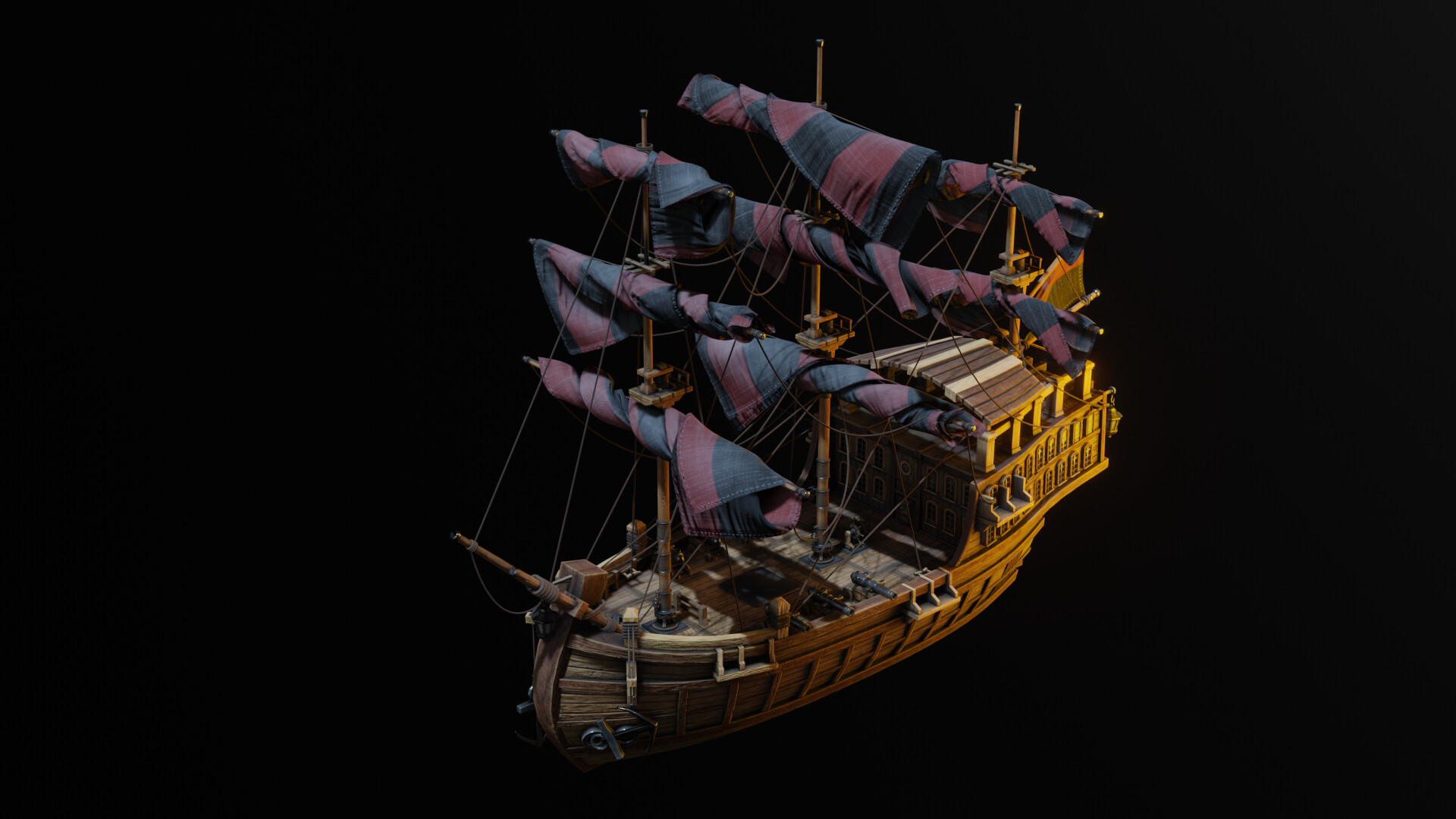 ArtStation - Stylized battleship