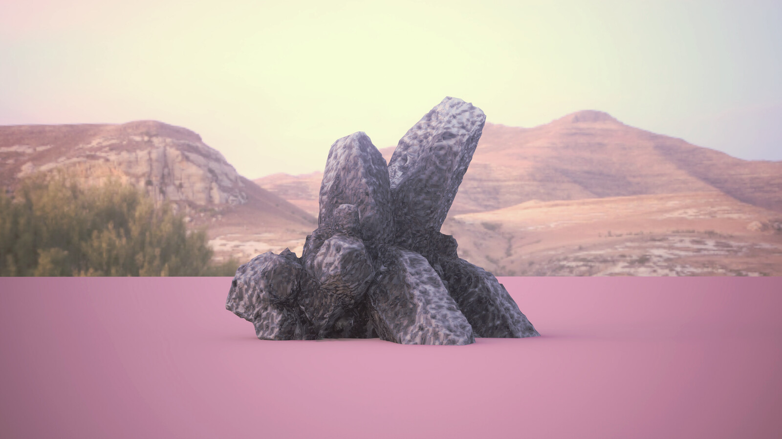 Procedural rock generator concept Art