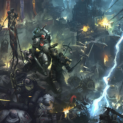 ArtStation - Warhammer 40k - Salamanders: Warforged Strike Force - Cover