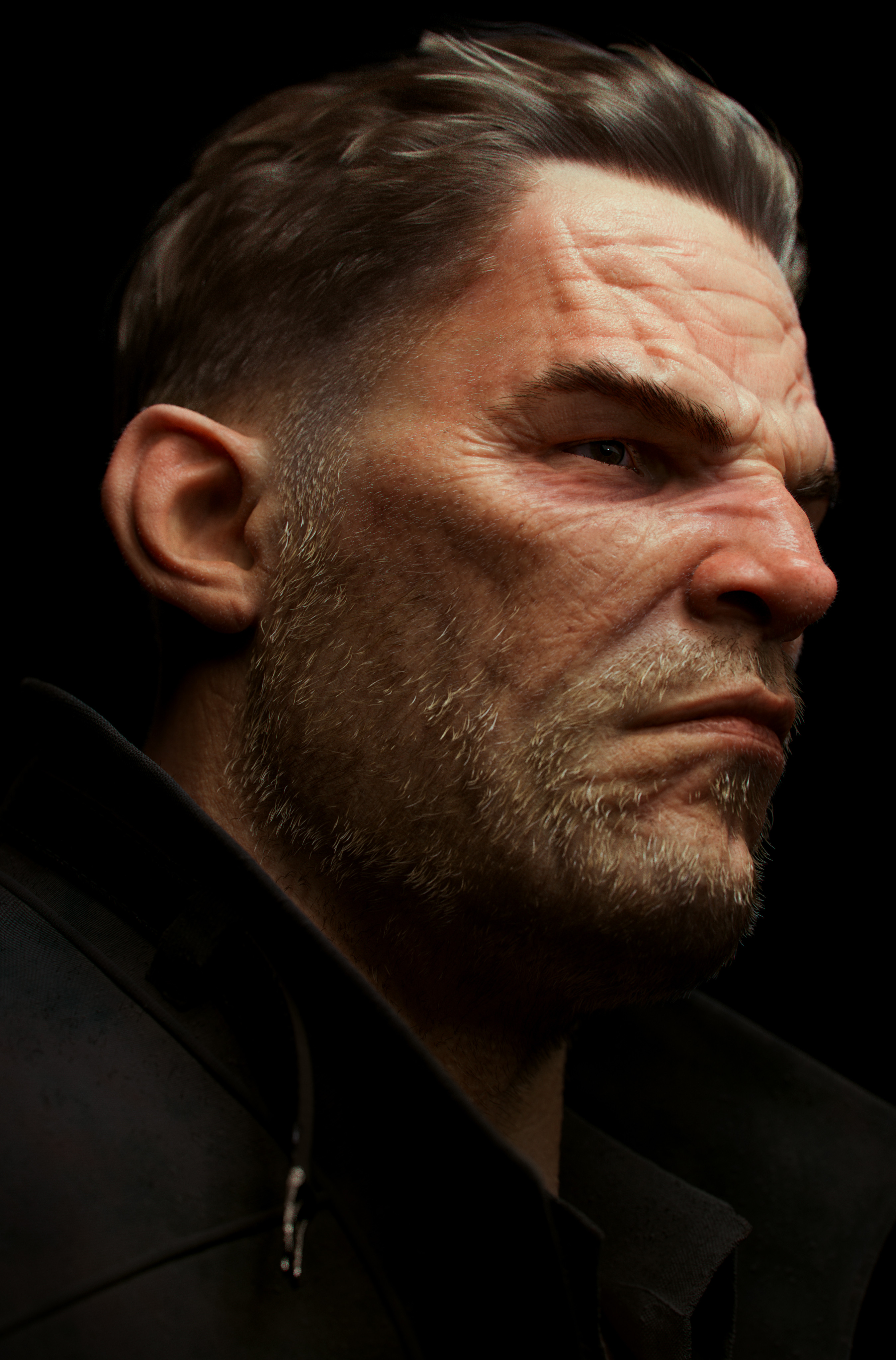 Artwork Female Thug Portrait 2, Dishonored 2, Arkane Studios