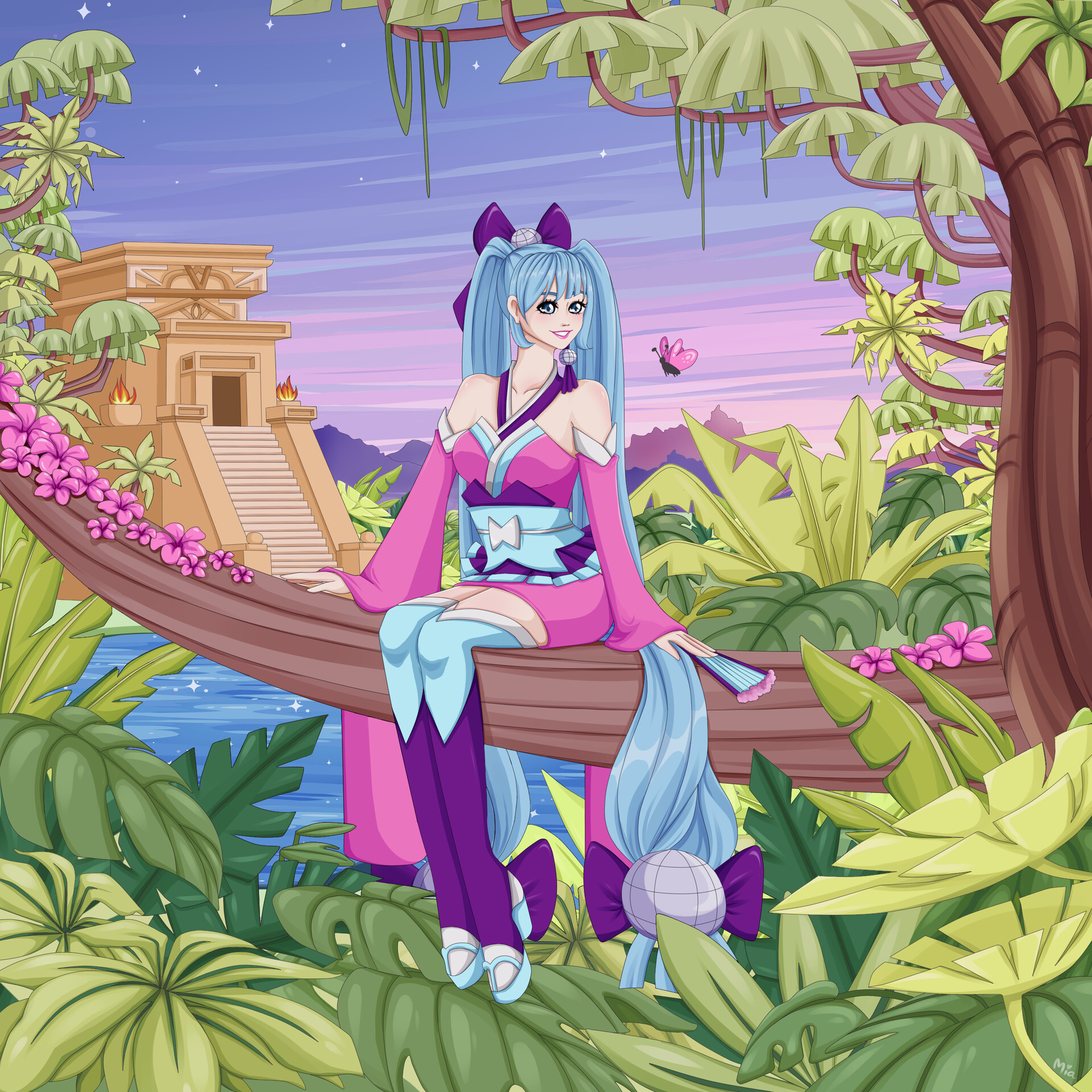 Artstation Vocaloid Fanart Hatsune Miku Mia Blazekovic