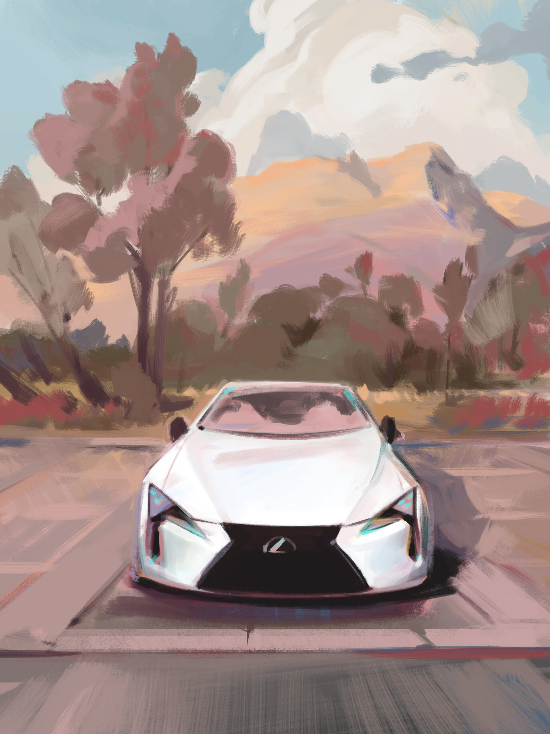 Lexus lc500 Sketches
