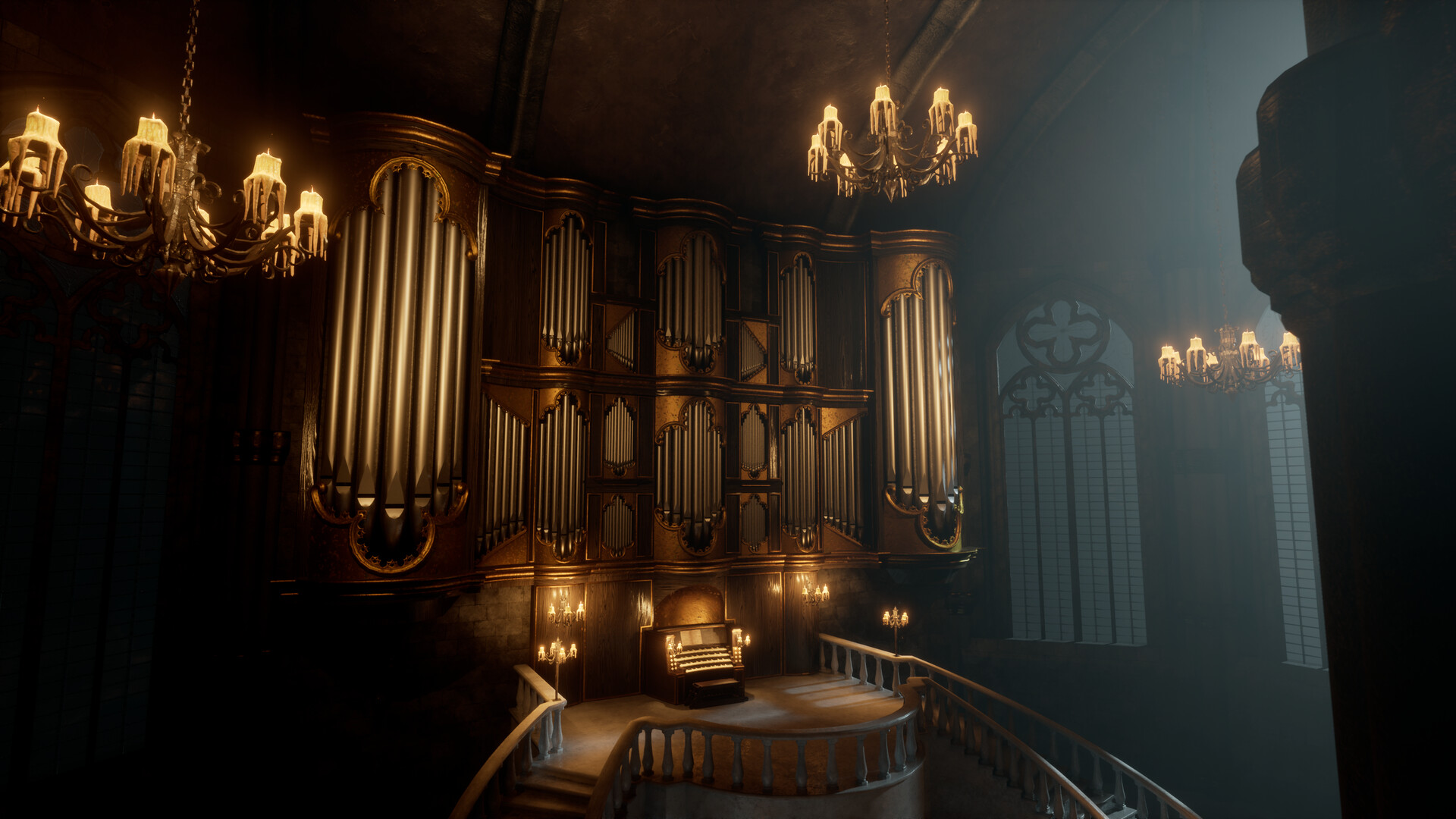 Gothic shop pipe organ
