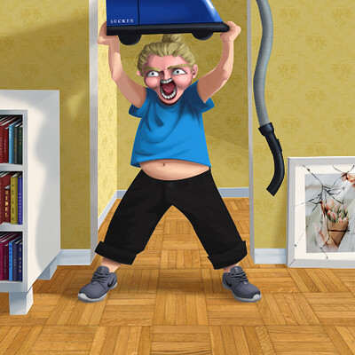 Photoshop - Angry Cleaner