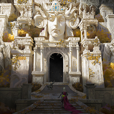 Artstation 红白之森 三叶神殿