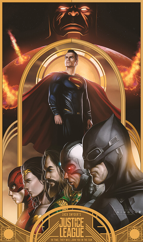 Nimesh Niyomal Zack Snyder S Justice League Poster Art Contest Entry