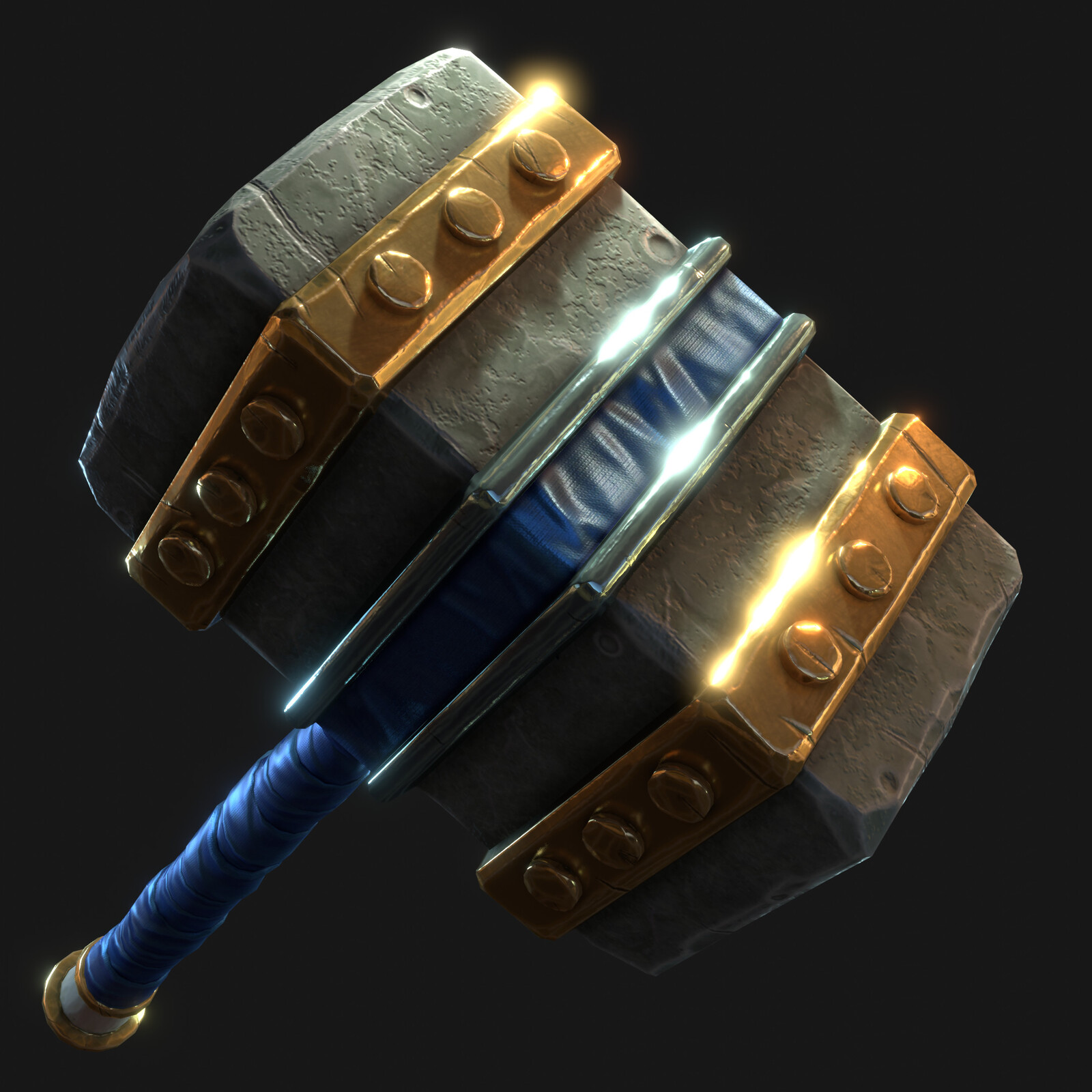 Stylized Paladin War Hammer