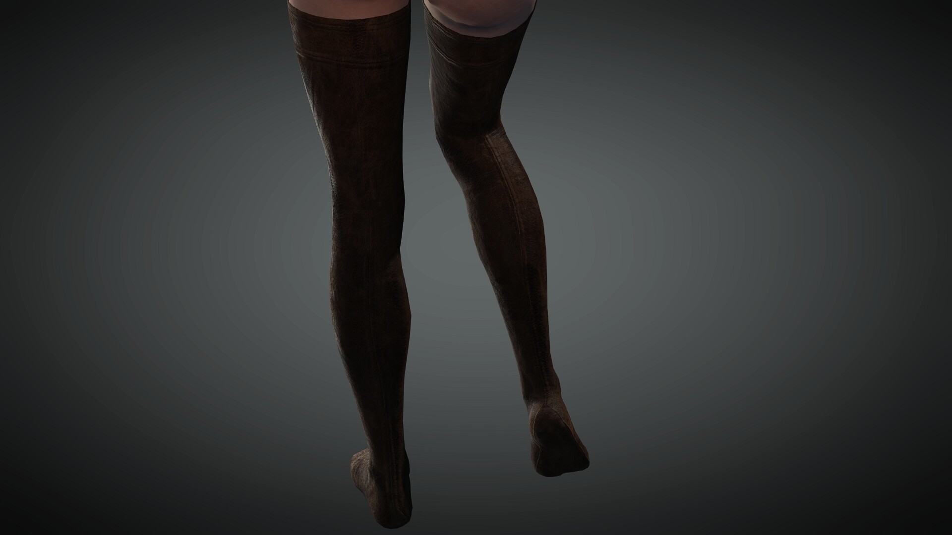 Maxstudioseu Gk Steampunk Leg Straps Spikes And Leather Stockings Set For Character Creator