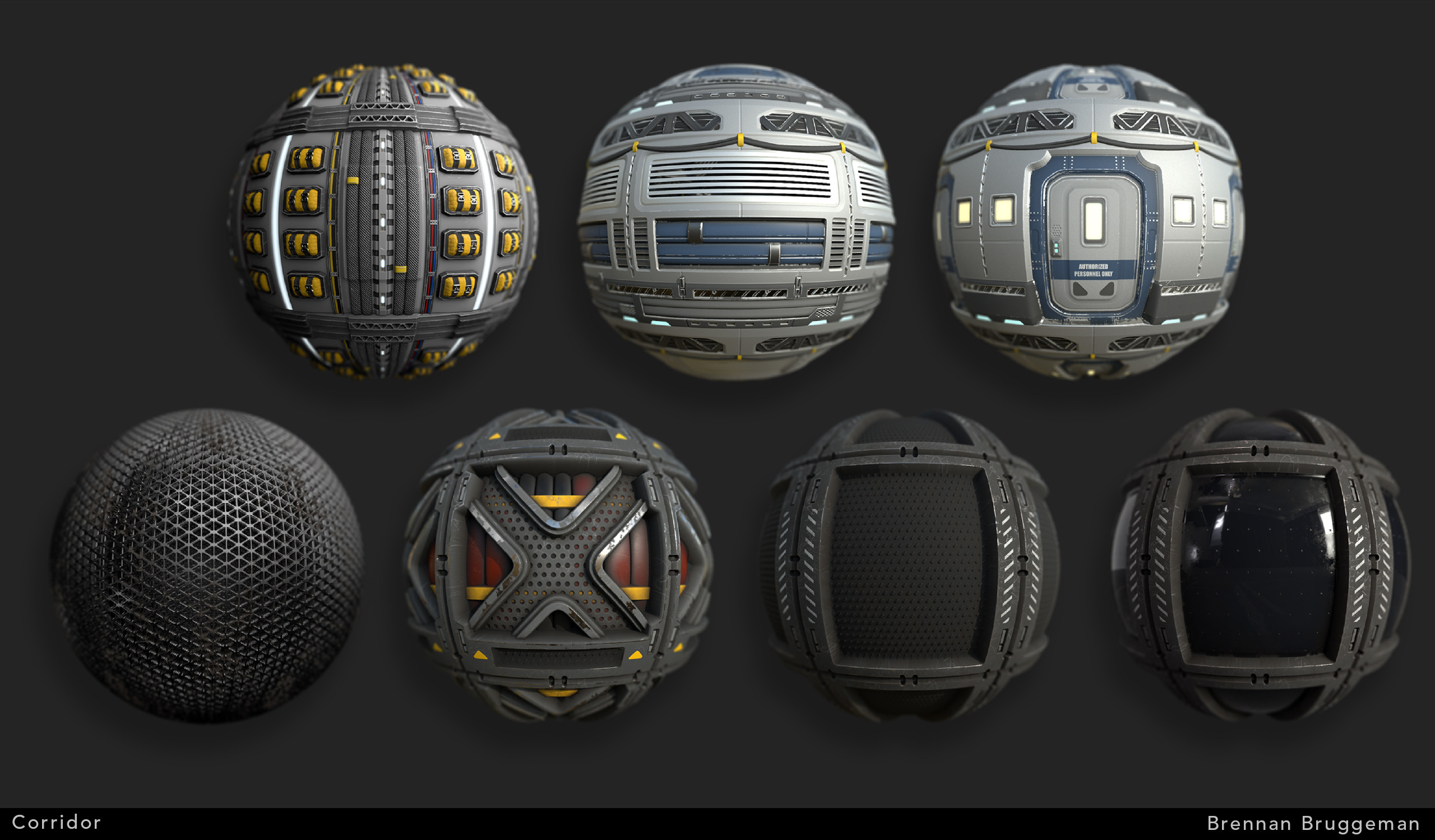 Materials made in Substance Designer