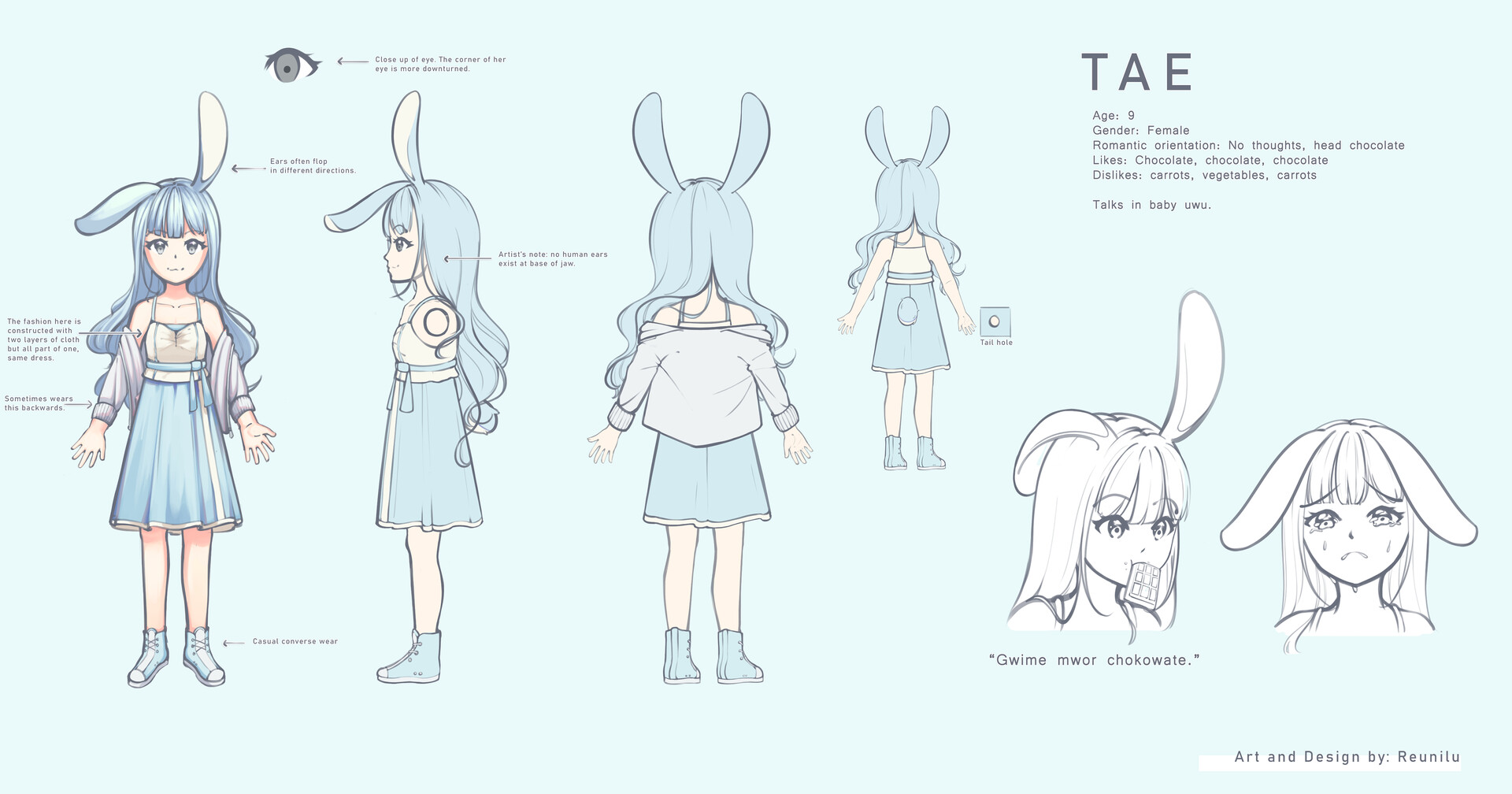 ArtStation - Anime Style Character Sheet // Design