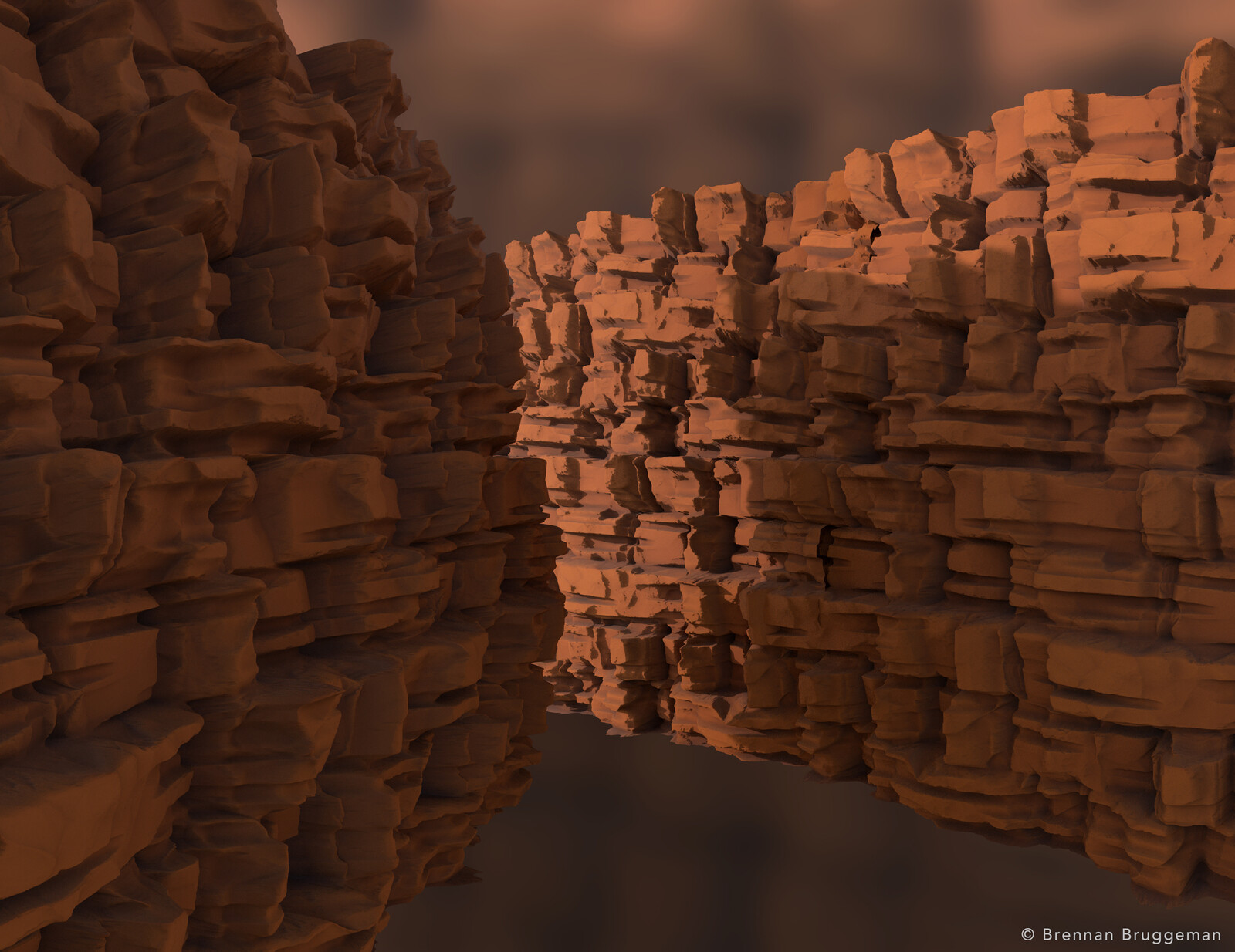 Stylized Canyon Rock