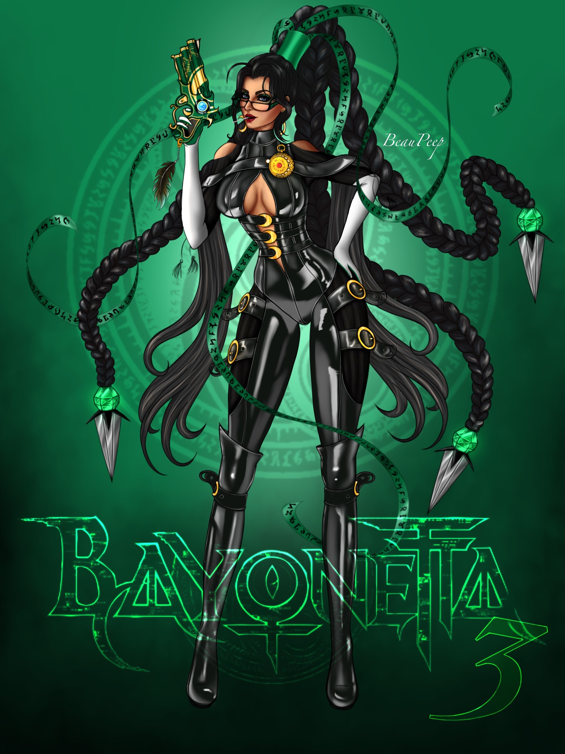 Lots of official Bayonetta 3 art